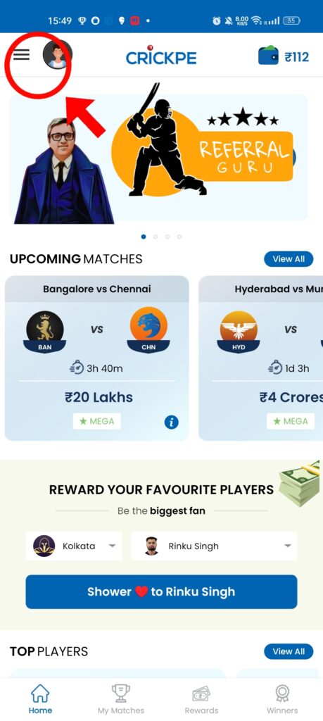 Crickpe Refer & Earn Offer