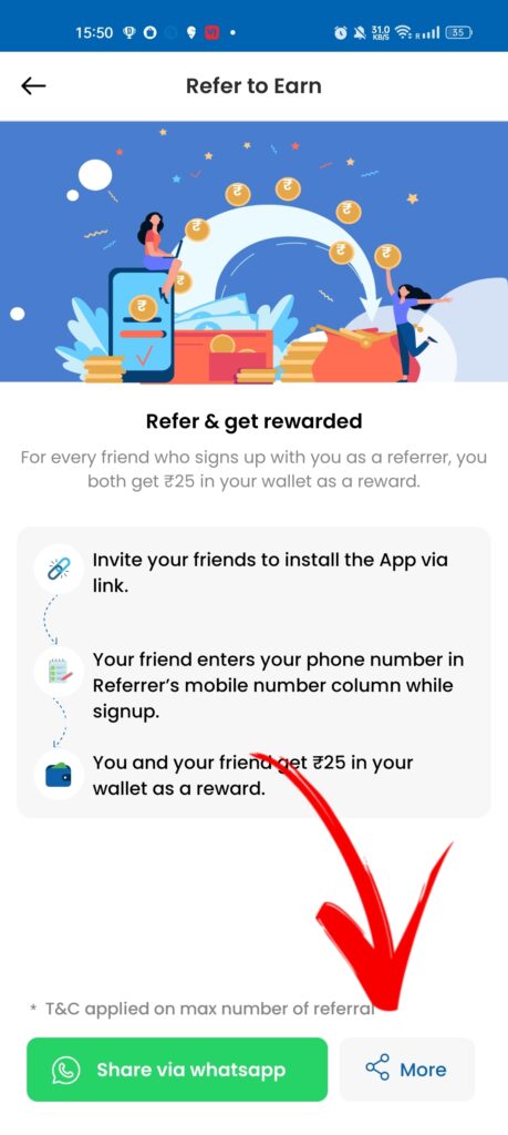 Crickpe Refer & Earn with friends