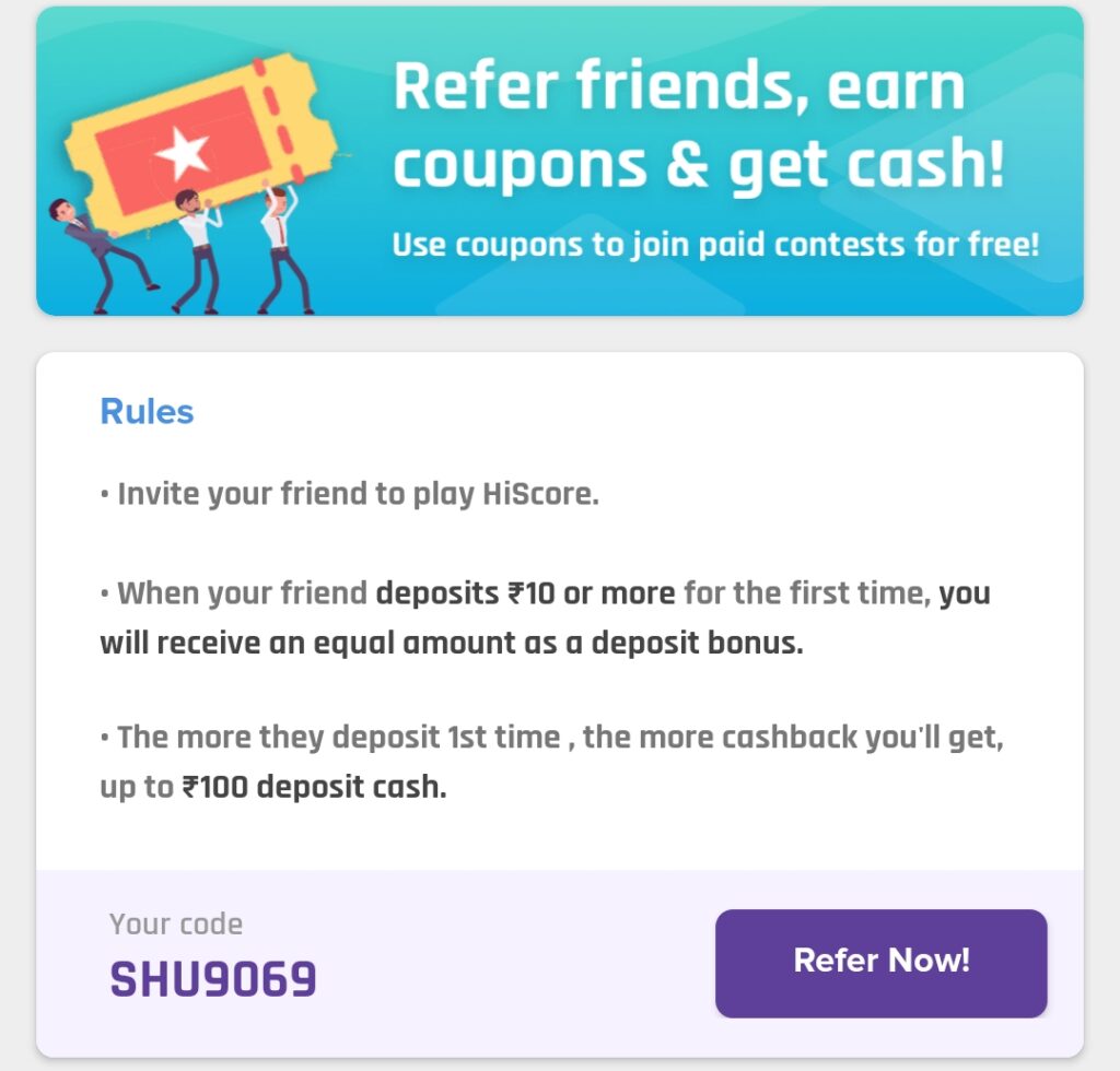 How To Apply HiScore Referral Code