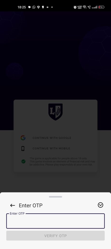 How-to-verify-OTP-in-League11