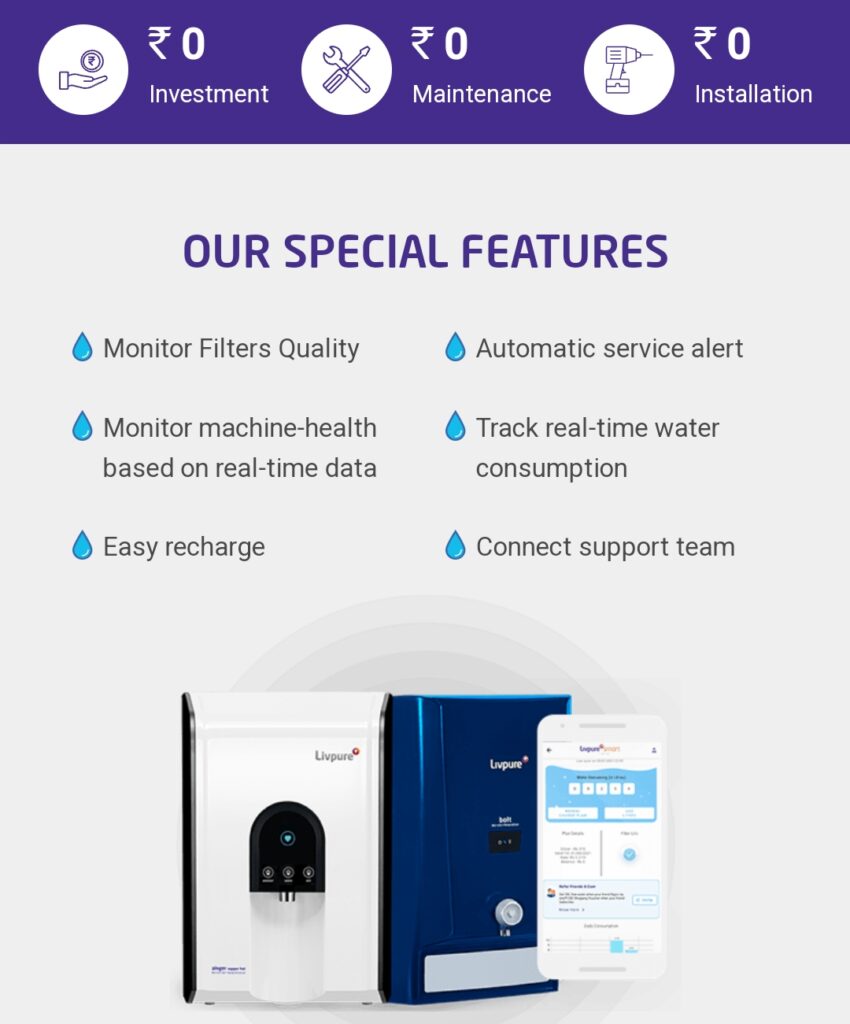 Features Of Livpure Smart Water Purifiers