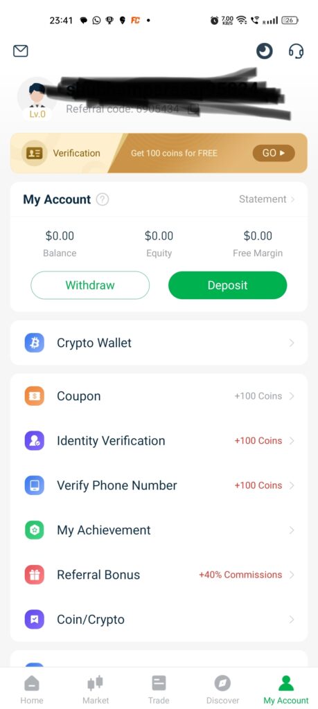 Trade W Account