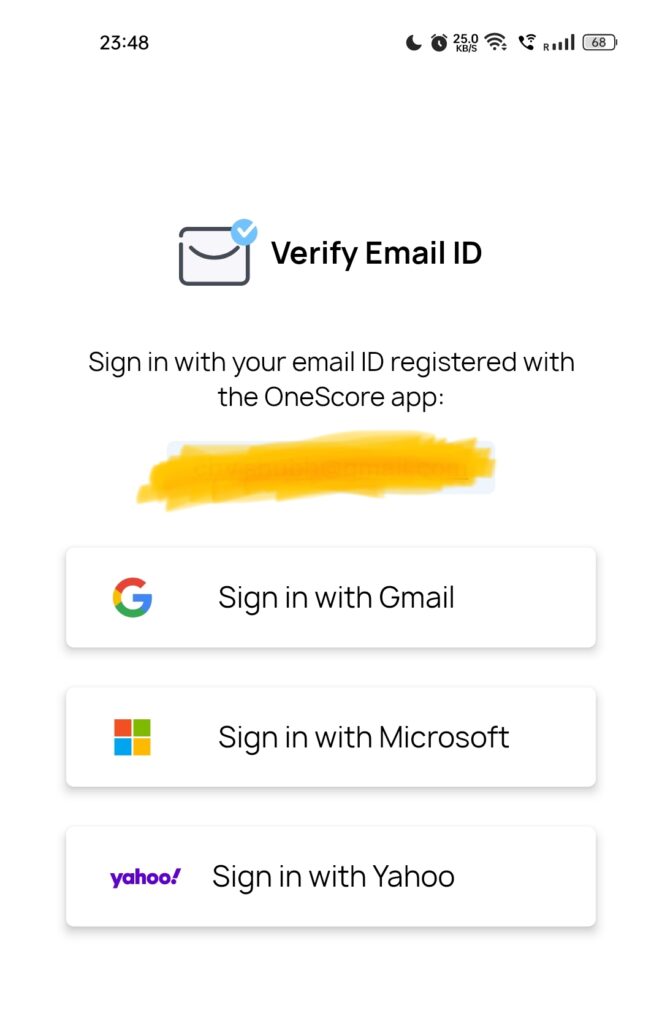 Enter your Email manually or Signup using your Google account