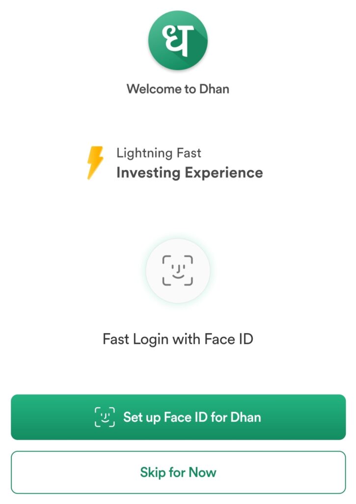 Dhan biomatric verification setup