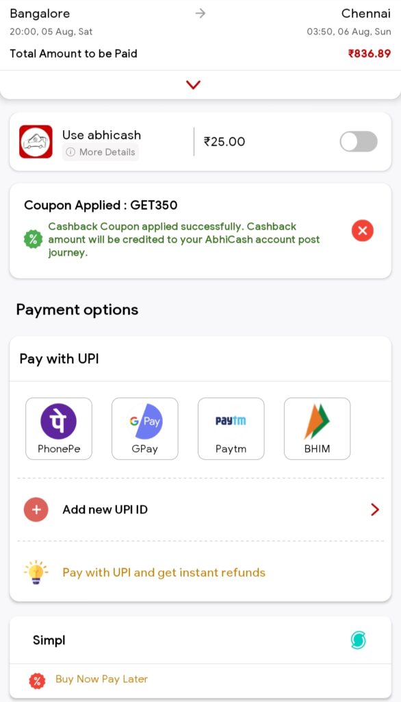 How To Complete Payment In AbhiBus