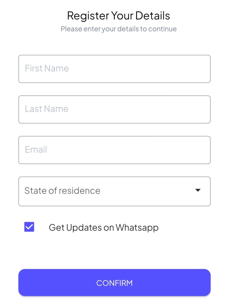 Teji Mandi App Signup Process