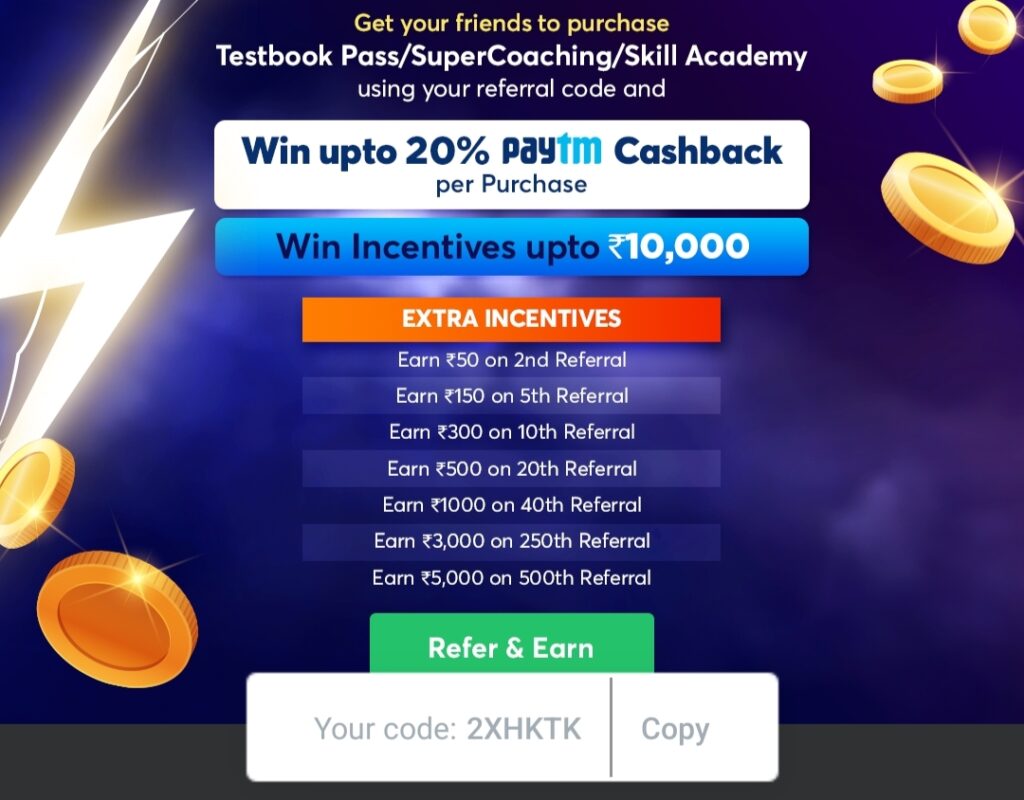 Testbook Refer And Earn Program