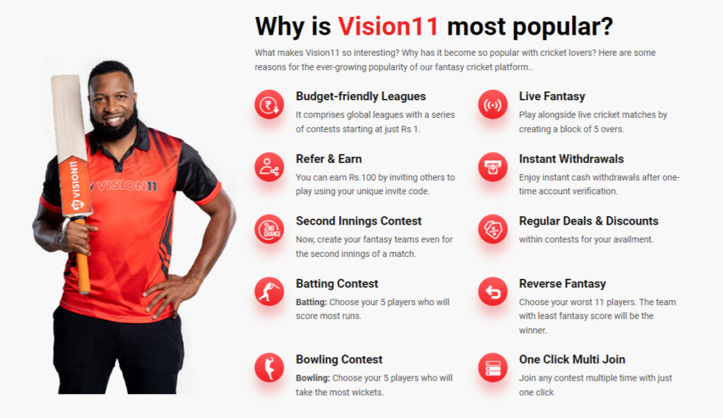 Special Features Of The Vision11 App