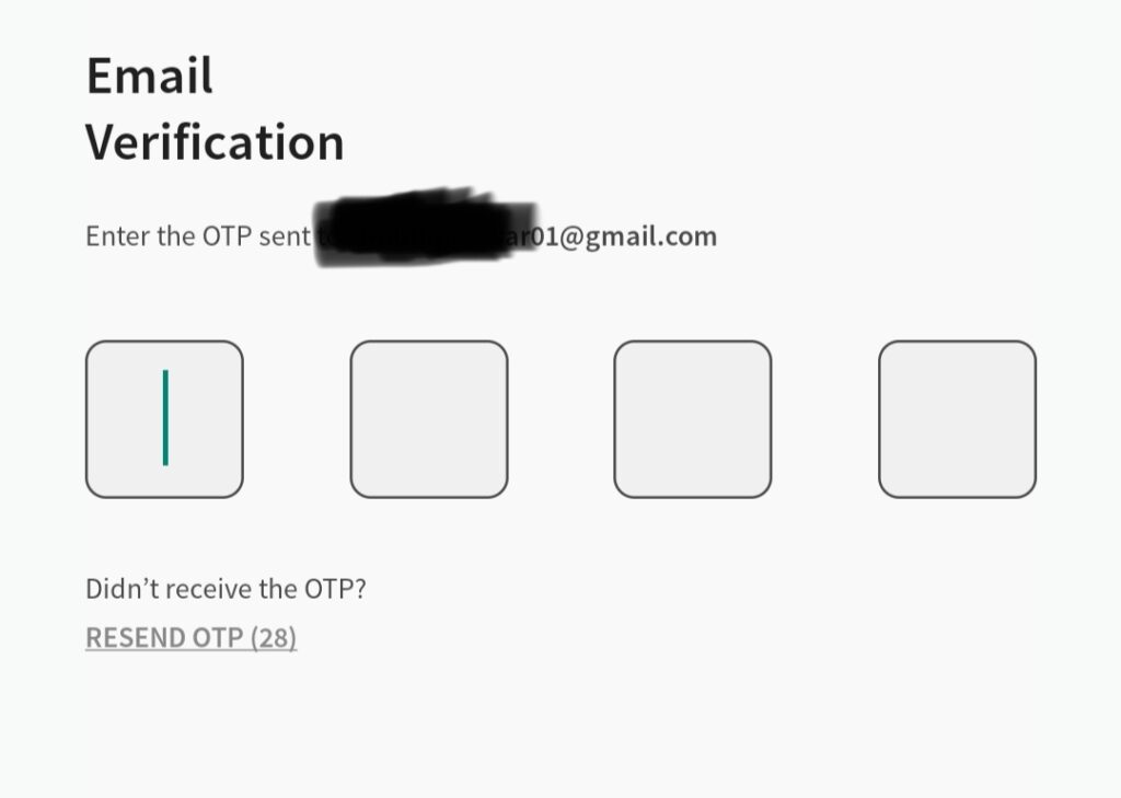 Email Id OTP Verification