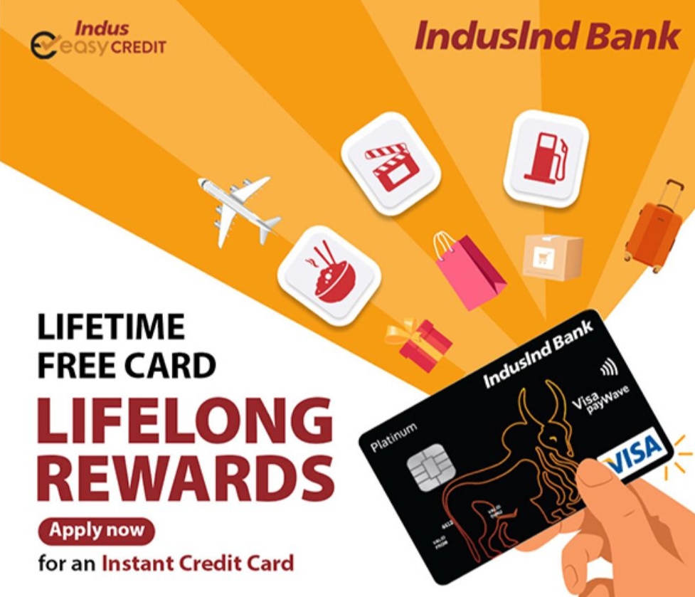 Induslnd Lifetime Free Credit Card