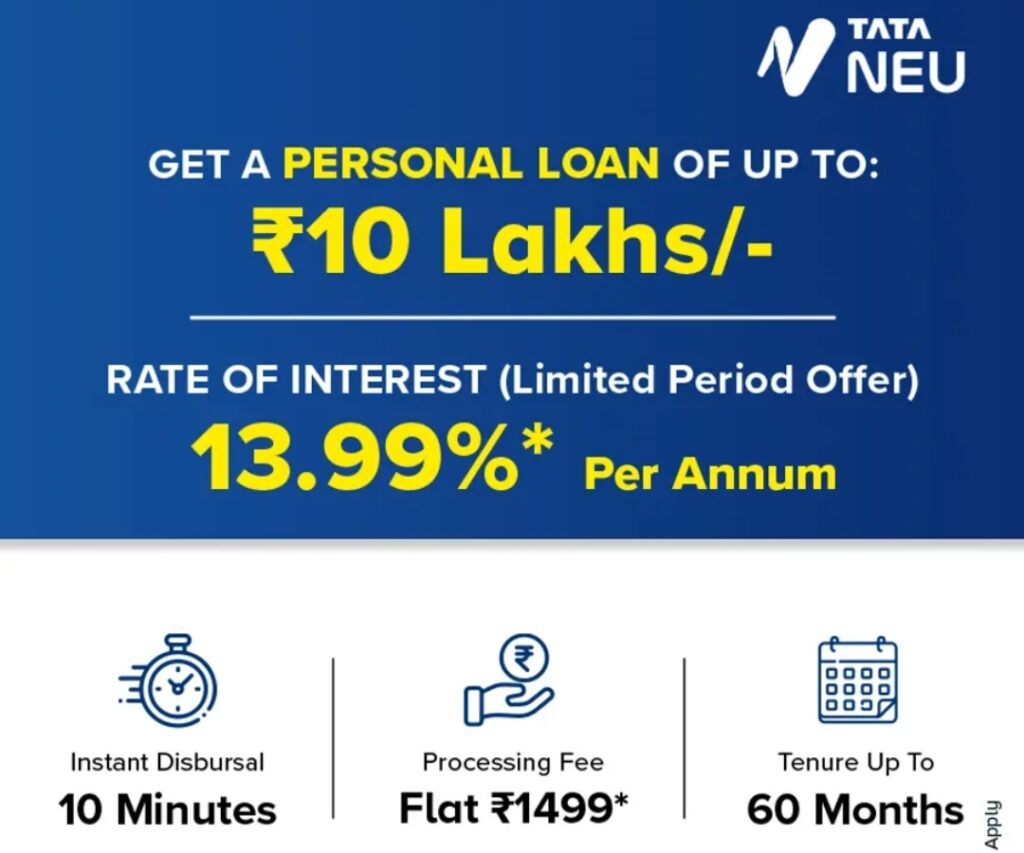 Tata Neu Personal Loan