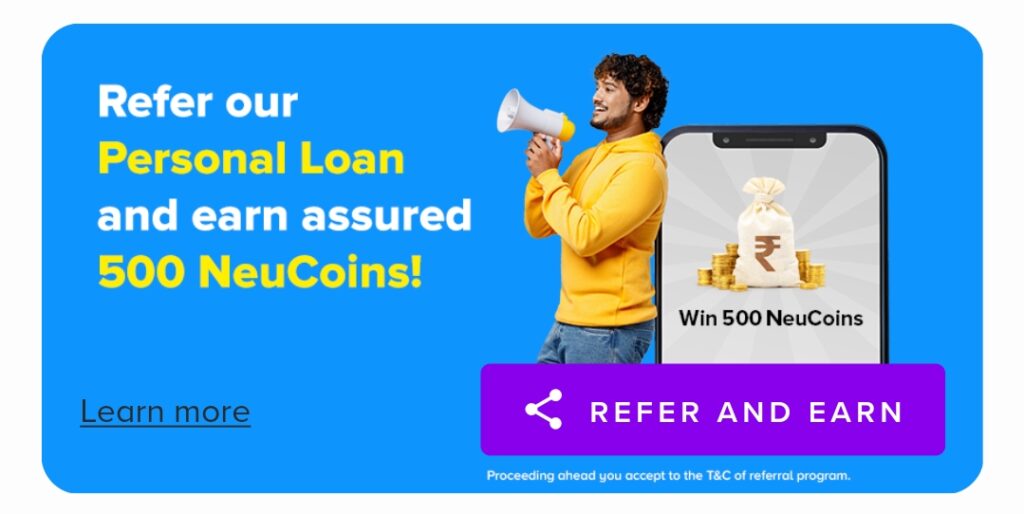 Tata Neu Personal Loan Referral Program