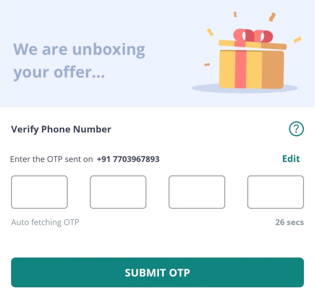 PharmEasy OTP verification